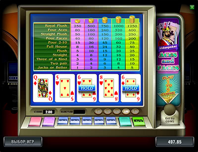 Покерный автомат Aces and Faces