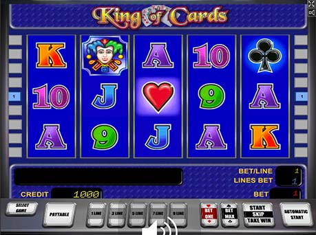 King of cards игровой автомат с королём