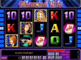 Бонусная игра игрового автомата Diamond Trio